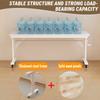 ORNDYDM Over The Bed Table with Wheels,Adjustable Height Rolling Bed Desk - Mobile Laptop Cart for Home Office,Hospital, Bedroom Work,Fits King Size Beds view 3