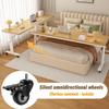 ORNDYDM Over The Bed Table with Wheels,Adjustable Height Rolling Bed Desk - Mobile Laptop Cart for Home Office,Hospital, Bedroom Work,Fits King Size Beds view 4