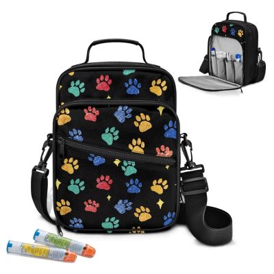 Voxugoniy Insulated Diabetes Travel Bag Diabetic Care Products Diabetic Supplies Case Glucose Meter Case Insulated Diabetes Travel Sling Backpack, Dog Paw