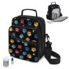 Voxugoniy Insulated Diabetes Travel Bag Diabetic Care Products Diabetic Supplies Case Glucose Meter Case Insulated Diabetes Travel Sling Backpack, Dog Paw view 2