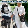 Voxugoniy Insulated Diabetes Travel Bag Diabetic Care Products Diabetic Supplies Case Glucose Meter Case Insulated Diabetes Travel Sling Backpack, Dog Paw view 4