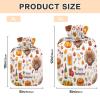 pnyoin Happy Thanksgiving Pumpkin Hot Water Bottle with Soft Cover, 2L Hot Water Bag for Menstrual Cramps, Neck and Shoulder Pain Relief, Hot and Cold Therapies, Hand Feet Warmer view 2