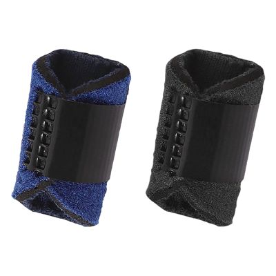 CTIRCHIU 2pcs Finger Splints Finger Support Brace for Dislocation Sprain and Extensor Tendon Injury Breathable Comfortable Fits in Blue and Black