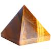 HSDXBA Tiger Eye Pyramid Natural Healing Stone Reiki Gemstone Tower for Chakra Balancing Good Luck Pouch Prosperity Divine,1.6"/4cm view 1