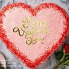 10 Pcs Happy Valentine's Day Letter Cake Toppers for Cake Decorations, Mirror Acrylic Gold Cake Topper Picks Engagement Valentines Cake Decor Supplies view 3