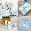 Light Blue Thin Satin Ribbon, 3/8 Inch Width x 25 Yards Length view 3