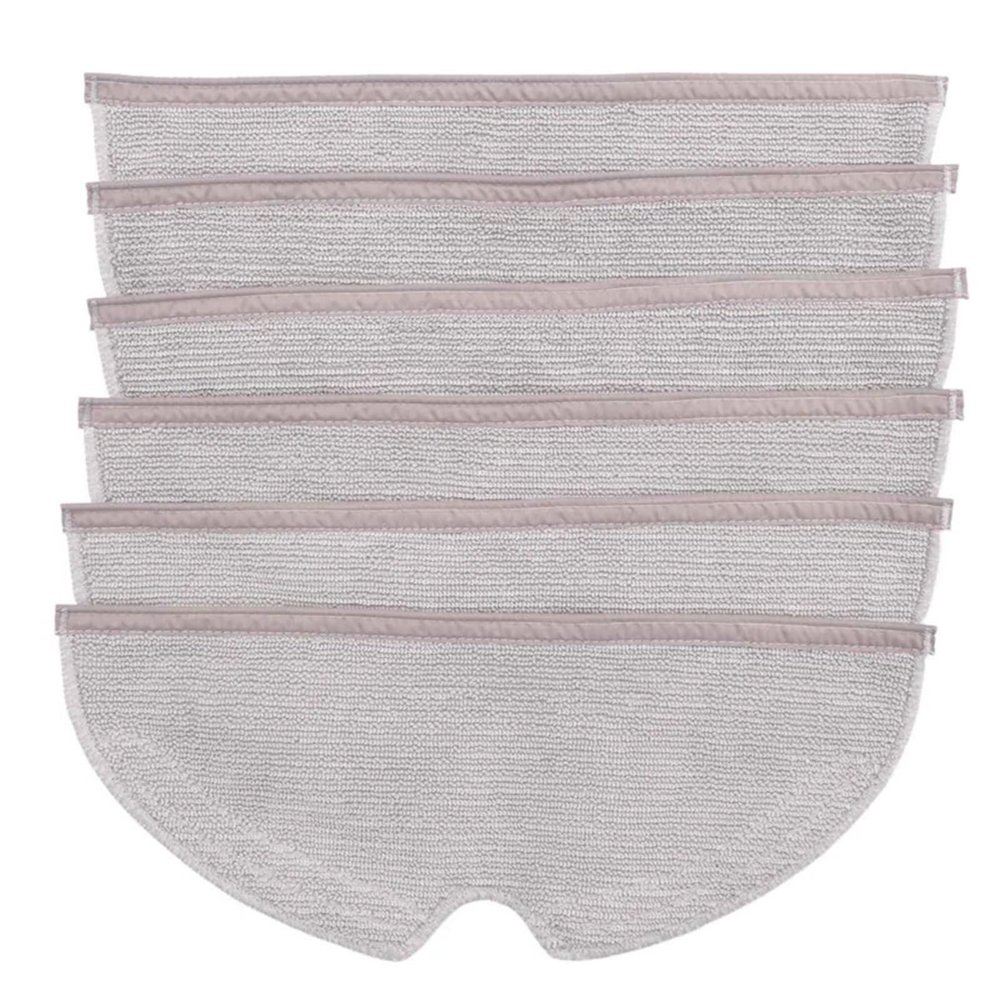 Mop Cloths Rags AccessoriesCompatible For XiaomiCompatible For RoborockS5 Max S6 Pure S6 Maxv S5 S51 S50 S55 E25 E35 Vacuum Cleaner Parts(6PCS)