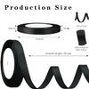 Black Thin Satin Ribbon, 3/8 Inch Width x 25 Yards Length view 2