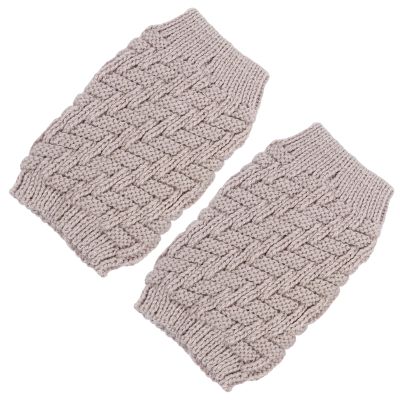 IWOWHERO Breathable Knitting Knee Sleeve for Winter Warmth Comfortable Compression Knee Wrap for Men and Women