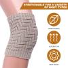 IWOWHERO Breathable Knitting Knee Sleeve for Winter Warmth Comfortable Compression Knee Wrap for Men and Women view 2