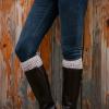 IWOWHERO Breathable Knitting Knee Sleeve for Winter Warmth Comfortable Compression Knee Wrap for Men and Women view 3