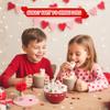 4E's Novelty Valentines Day Marshmallows (16 Pcs) - Decorated Marshmallow with Hearts Individually Wrapped Bulk for Hot Chocolate, Pink Candy Treats for Candy Bowl Filler Snacks, Hot Chocoalte Topper, Romantic Gift view 3