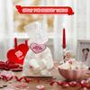 4E's Novelty Valentines Day Marshmallows (16 Pcs) - Decorated Marshmallow with Hearts Individually Wrapped Bulk for Hot Chocolate, Pink Candy Treats for Candy Bowl Filler Snacks, Hot Chocoalte Topper, Romantic Gift view 4