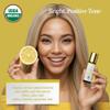 BodyJ4You Lemon + Rosemary Essential Oil Roll On Duo - Pure 100% USDA Organic MCT Coconut Oil - Natural Yellow Jade and Amethyst Stone Rollers - Uplift Focus Scalp Care Wrist Neck Temples - Amber Glas view 3