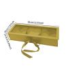 HouseVibe MOM Letter Shaped Flower Gift Box 22x8x4 Inch Empty Cardboard Material Lightweight Mother's Day Decoration Floral Arrangement- Golden view 3