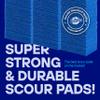 SCRUBIT Scouring Pad 100 Pack - Heavy Duty Scrub Pads for Cleaning Dishes - Non-Scratch Reusable Scrubbing - Blue (100) view 3