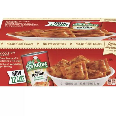 Chef Boyardees Beef Ravioli, 15 oz., Pack of 12