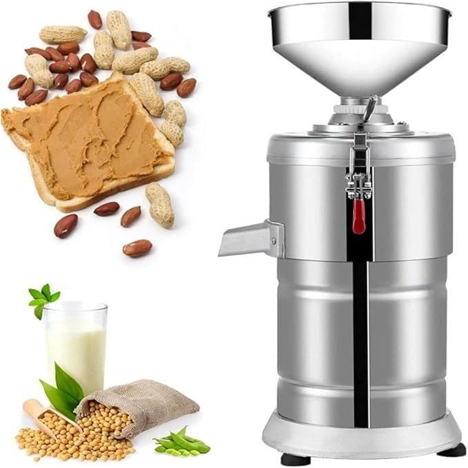 15kg/H Peanut Butter Maker 1100w Electric Commercial Walnuts Nuts Stuff Grinding Miller,2850r/Min,Home/Commercial for Groundnut/Almond/Cashew Nut/Sesame