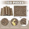 AnyDesign 150 Pcs Cheetah Wax Paper Wrap Tissue Deli Paper Leopard Print Waterproof Oil-Proof Picnic Liners for Kitchen Birthday Baby Shower Supplies, 9.8 x 8.3 In view 2