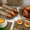 AnyDesign 150 Pcs Cheetah Wax Paper Wrap Tissue Deli Paper Leopard Print Waterproof Oil-Proof Picnic Liners for Kitchen Birthday Baby Shower Supplies, 9.8 x 8.3 In view 3