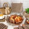 AnyDesign 150 Pcs Cheetah Wax Paper Wrap Tissue Deli Paper Leopard Print Waterproof Oil-Proof Picnic Liners for Kitchen Birthday Baby Shower Supplies, 9.8 x 8.3 In view 4