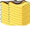 CHYLMAPHEN Cleaning Cloths Double Sides Car Microfiber Cloths Absorbent Washing Drying Cleaning Towels Auto Detailing Towel Rags Clean Tool(30x30cm,1PC) view 1