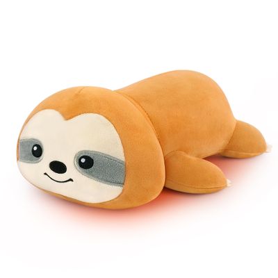 1.5lb Sloth Stuffed Animals Microwavable Heating Pad-Cuddly Sloth Heating Pads for Cramps &Period Pain Relief for Women,Heatable & Coolable Stuffed Animals Bedtime Birthday Gift for Women Kids