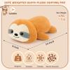 1.5lb Sloth Stuffed Animals Microwavable Heating Pad-Cuddly Sloth Heating Pads for Cramps &Period Pain Relief for Women,Heatable & Coolable Stuffed Animals Bedtime Birthday Gift for Women Kids view 3