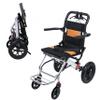 Lefitap Transport Wheelchair Lightweight Foldable - Absorbing Pump & Handbrake - 15.8" Wide Seat & 12" Shock, Elderly Transport Chair, Wheel Chair for Adults with Support 220lbs view 1
