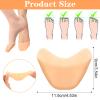Hadnves Silicone Toe Protectors Toe Covers for Women Men 8Pcs Gel Toe-Pads Toe-Cushions with Breathable Holes for Pain Relief in High Heels, Ballet, and Point Shoes view 2