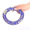 CHICIRIS Silk Brocade Singing Bowl Cushion Ring Pillow, Elegant Silk Embroidery Interior, for 710 Inches Singing Bowls, Soft and Comfortable, for Meditation Practice (Blue)
