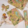 BIOBROWN Kraft Floral Wrapping Paper Roll - 17 Inches X 33 Feet (47 sq. ft. ttl.) Wildflower Design Flower Gift Wrap for Mother's Day, Wedding, Bridal Shower, Birthday, Engagement view 2