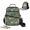 Voxugoniy Horse Floral Print Insulin Travel Case Diabetes Supplies Bag Travel Medication Diabetes Supplies Organizer Bag with Shoulder Strap for Glucose Meter and Diabetic Supplies view 1