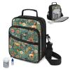 Voxugoniy Horse Floral Print Insulin Travel Case Diabetes Supplies Bag Travel Medication Diabetes Supplies Organizer Bag with Shoulder Strap for Glucose Meter and Diabetic Supplies view 2