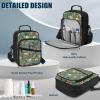Voxugoniy Horse Floral Print Insulin Travel Case Diabetes Supplies Bag Travel Medication Diabetes Supplies Organizer Bag with Shoulder Strap for Glucose Meter and Diabetic Supplies view 3