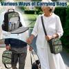 Voxugoniy Horse Floral Print Insulin Travel Case Diabetes Supplies Bag Travel Medication Diabetes Supplies Organizer Bag with Shoulder Strap for Glucose Meter and Diabetic Supplies view 4