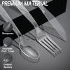 1000 Count Plastic Silverware Heavy Duty 500 Forks 500 Spoons | Shatterproof BPA-Free Disposable Cutlery Heat Resistant Disposable Plastic Utensils for Catering & Events, Party Supplies view 4