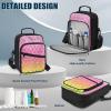 Voxugoniy Pink Scales Diabetes Travel Backpack Diabetic Care Products Small Sling Backpack Reusable Waterproof Unisex Shoulder Bag Crossbody Daypack view 3