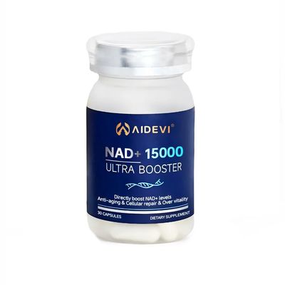 AIDEVI Liposomal NAD Plus Booster 500mg per Capsule with Direct NAD, Niacin & TMG, Trans-Resveratrol for Cellular Energy & Healthy Aging USA Made