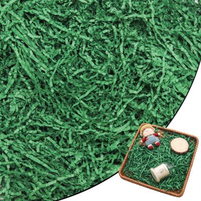 Funstreet 1LB Crinkle Cut Paper Shredded Paper Filler Dark Green Confetti Shreds for Gift Baskets Gift Box