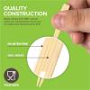 Disposable Bamboo Cutlery Set 300 Pcs Bamboo Fork, Disposable for Fruit Dessert Cake Appetizer(15) view 3