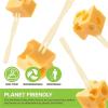Disposable Bamboo Cutlery Set 300 Pcs Bamboo Fork, Disposable for Fruit Dessert Cake Appetizer(15) view 4