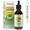 Liposomal L-lysine Monolaurin Liquid Drops, Lysine 1000MG Supplement for Adults & Kids, Echinacea & Elderberry with Vitamin C & D3, Zinc, for Lip & Skin Health, Collagen & Immune Support, 2 Fl Oz view 1