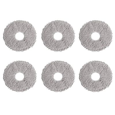 16PC Durable Mop Cloth, Compatible For Xiaomi, X20+ X10+ X20 Plus X10 Plus Robot VacuumMop Pad Replacement Spare Parts(6pcs)