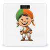 Man Wearing Turban Weight Scale Digital Electronic Scales Bathroom Scale, Larg LCD Backlight Display, High Precision Measurements,Tempered Glass view 1