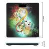 Abstract Music Symbol Weight Scale Digital Electronic Scales Bathroom Scale, Larg LCD Backlight Display, High Precision Measurements,Tempered Glass view 2