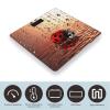 Art Ladybug Tracks Weight Scale Digital Electronic Scales Bathroom Scale, Larg LCD Backlight Display, High Precision Measurements,Tempered Glass view 3