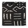 Contemporary African Mud Cloth Print Black Pattern High Precision Digital Bathroom Weighing Scale, Sturdy and Durable Weighing Scale view 1