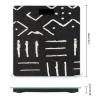 Contemporary African Mud Cloth Print Black Pattern High Precision Digital Bathroom Weighing Scale, Sturdy and Durable Weighing Scale view 2