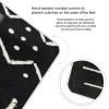 Contemporary African Mud Cloth Print Black Pattern High Precision Digital Bathroom Weighing Scale, Sturdy and Durable Weighing Scale view 4